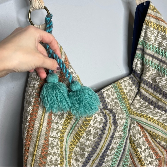 Ruggine Tribal Multi Braid Embroidery Shoulder Bag - Picture 3 of 7